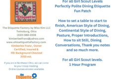 Perfectly Polite Dining Etiquette – Fun Patch – Call To Schedule, we can come to your Girl Scout Meeting